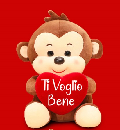 Peluche Scimmia Ti voglio bene